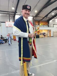 Hodalee Sewell at a Quapaw gourd dance.